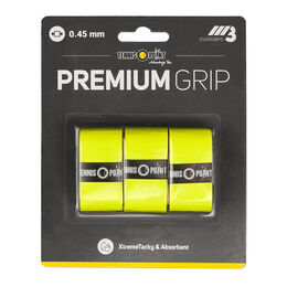 Sobregrips Tennis-Point Premium Grip gelb 3er